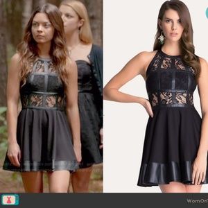Bebe Vampire Diaries black lace Nora dress